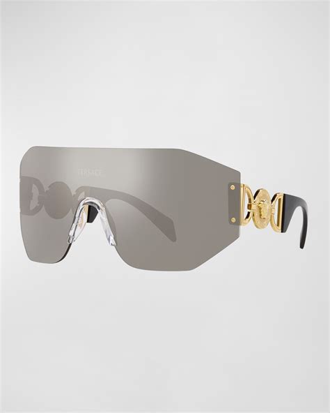 versace oversized shield sunglasses|Versace sunglasses official site.